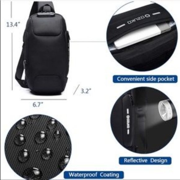 Anti Theft Sling Bag Shoulder Crossbody Waterproof​ - Picture 5 of 8